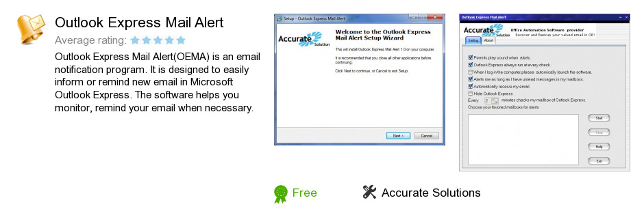 Outlook Express Mail Alert