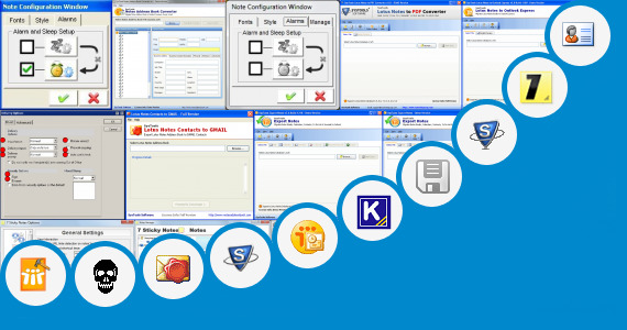 Themes Lotus Notes 8 - 7 Sticky Notes and 89 more