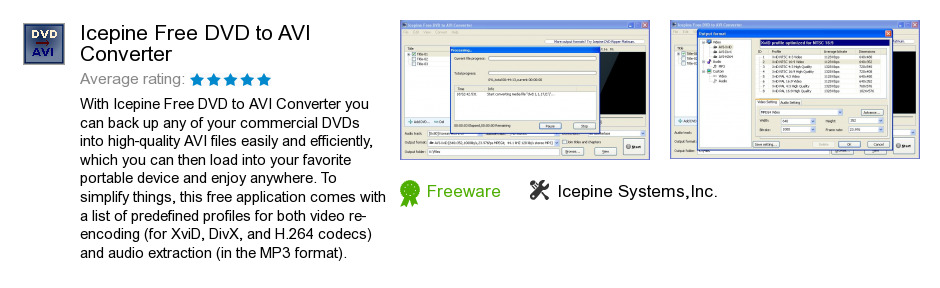 Icepine Free DVD to AVI Converter