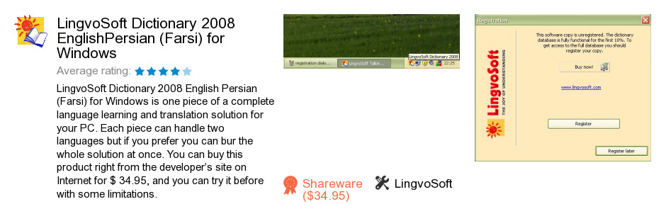LingvoSoft Dictionary 2008 English<->Persian (Farsi) for Windows