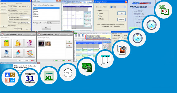Software collection for Monthly Bill Calendar Template