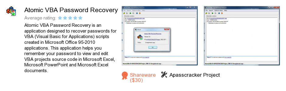 Atomic VBA Password Recovery