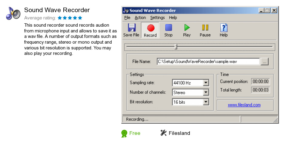 Sound Wave Recorder