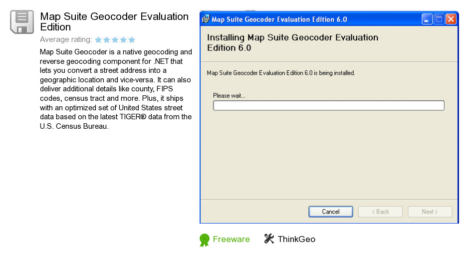 Map Suite Geocoder Evaluation Edition