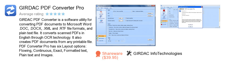 GIRDAC PDF Converter Pro