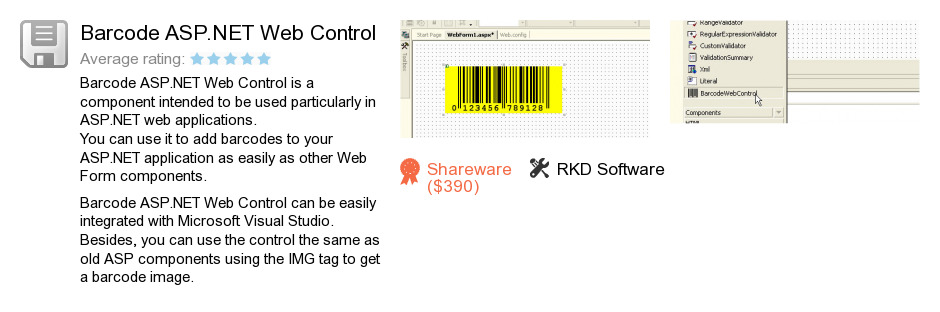 Barcode ASP.NET Web Control