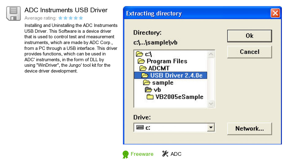 ADC Instruments USB Driver
