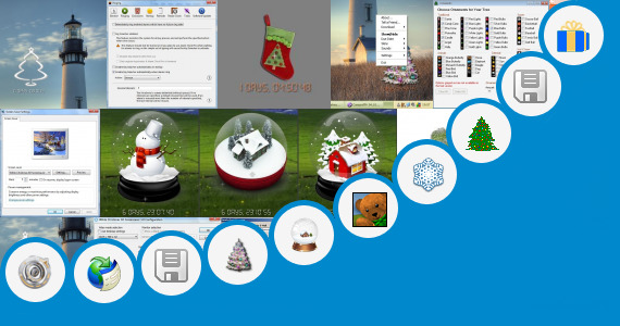 Software collection for Computer Christmas Desktop Countdown