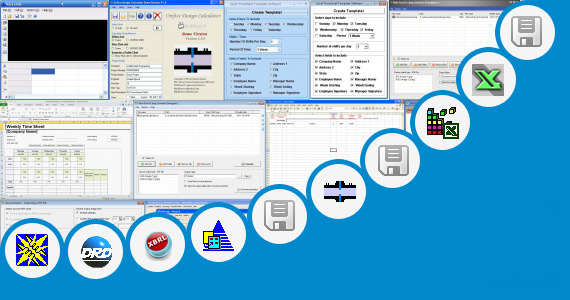 Software collection for Excel Demo Sheets