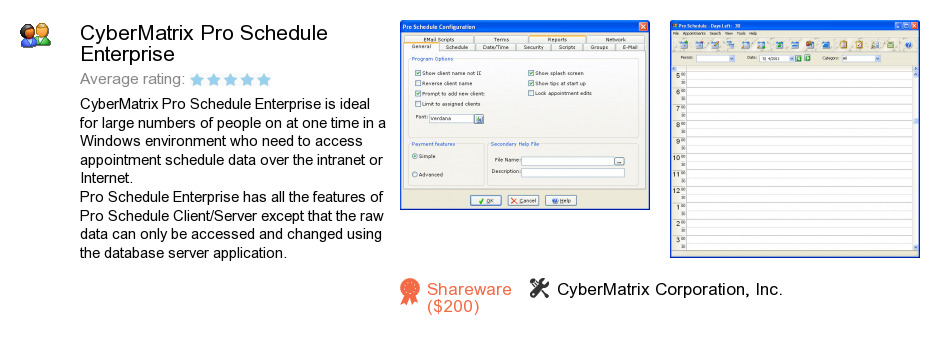CyberMatrix Pro Schedule Enterprise