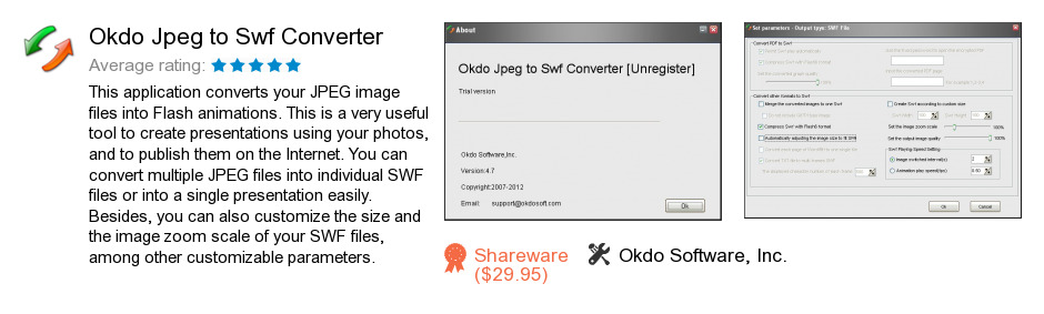 Okdo Jpeg to Swf Converter