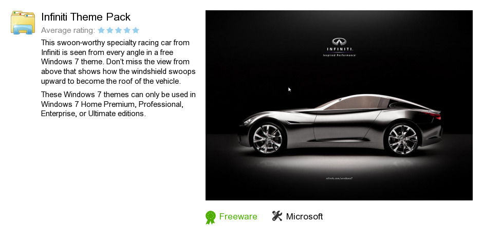 Infiniti Theme Pack