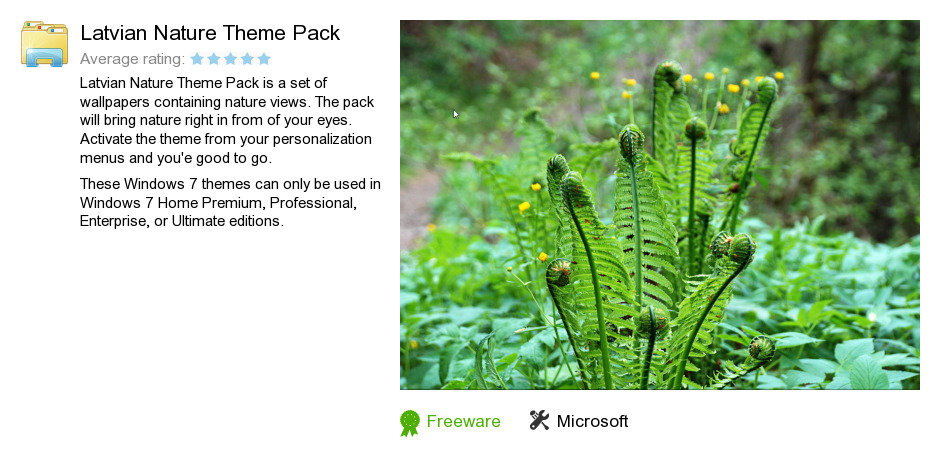 Latvian Nature Theme Pack