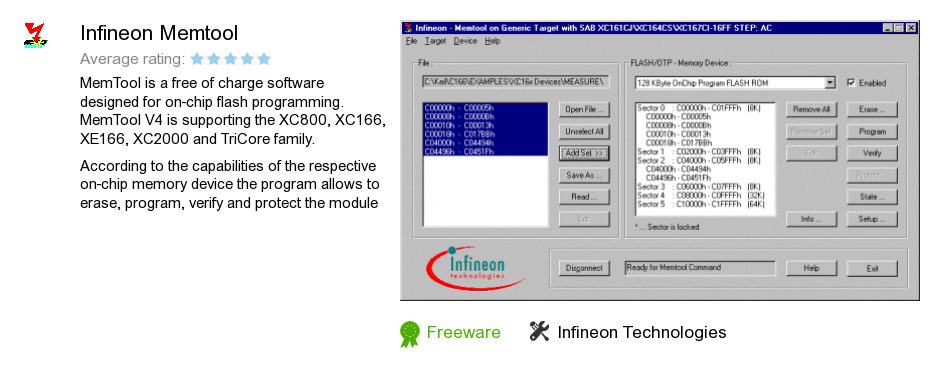 Infineon Memtool