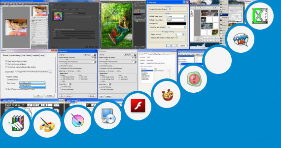 Software collection for Comic Designer Software
