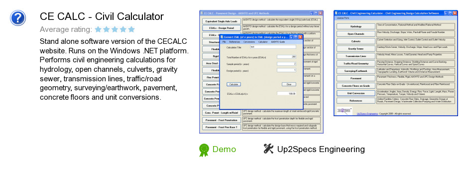 CE CALC - Civil Calculator