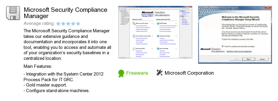 Microsoft Security Compliance Manager