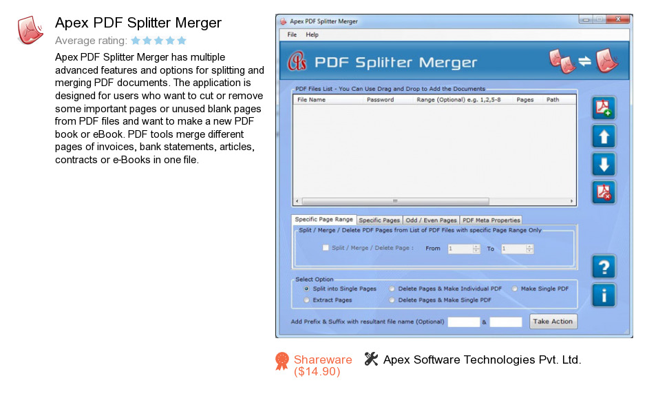Apex PDF Splitter Merger