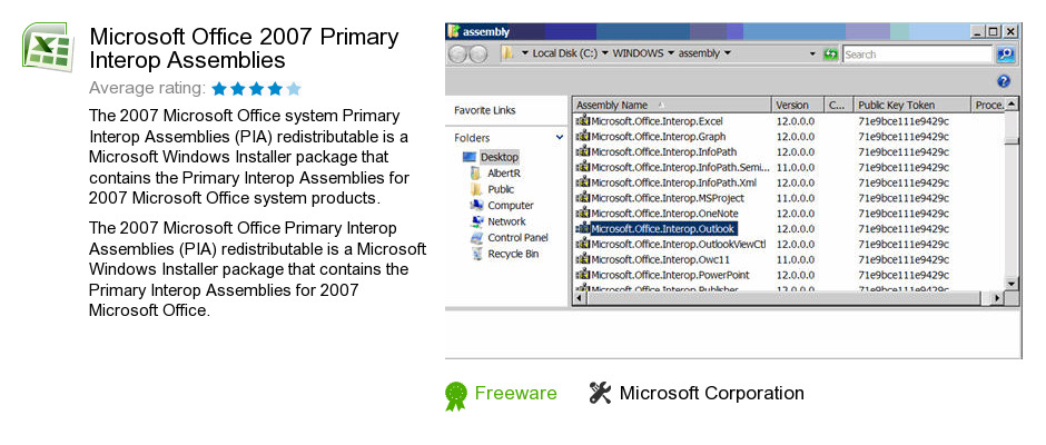 Microsoft Office 2007 Primary Interop Assemblies