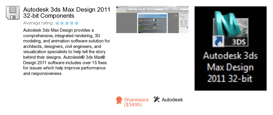 Autodesk 3ds Max Design 2011 32-bit Components