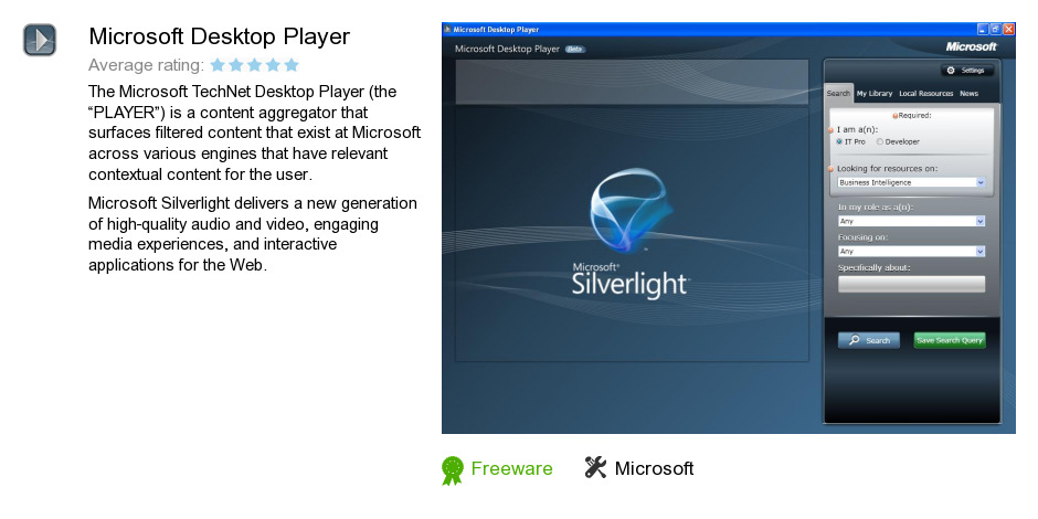 Microsoft Desktop Player