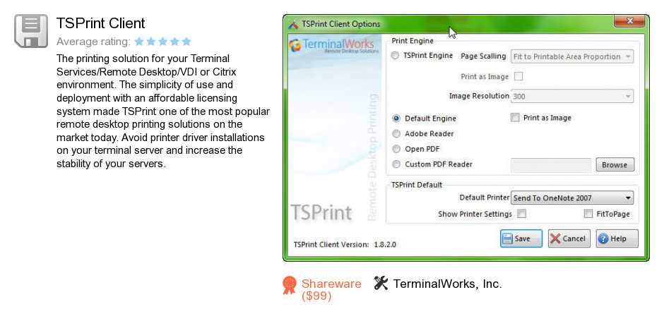 tsprint client