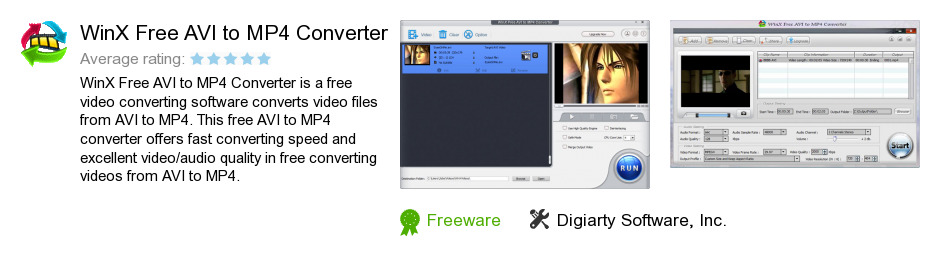 WinX Free AVI to MP4 Converter
