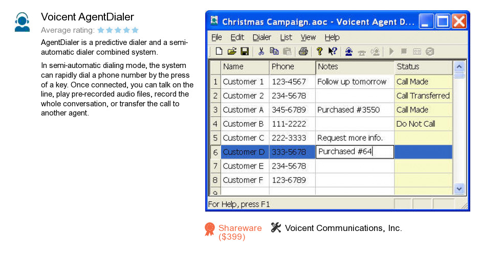 Voicent AgentDialer