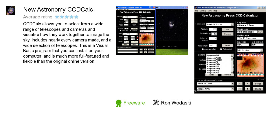 New Astronomy CCDCalc