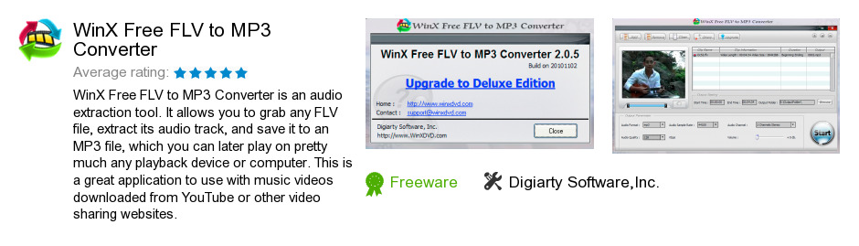 WinX Free FLV to MP3 Converter