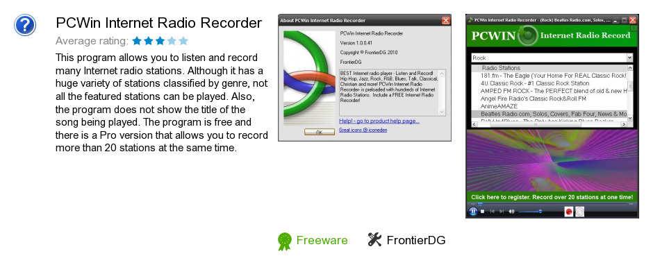 PCWin Internet Radio Recorder