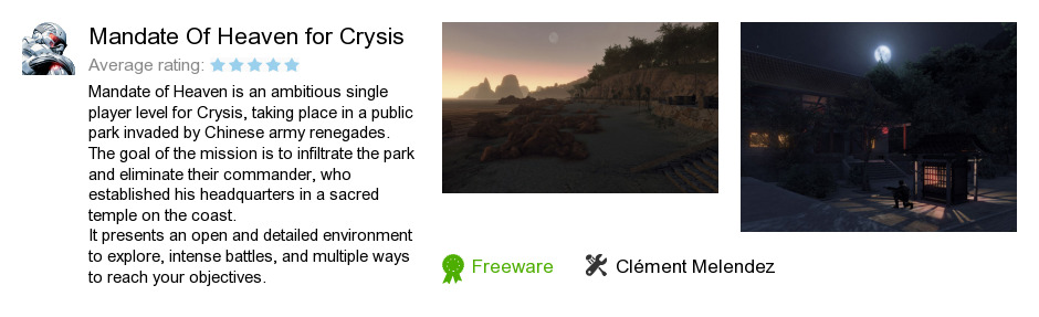 Mandate Of Heaven for Crysis