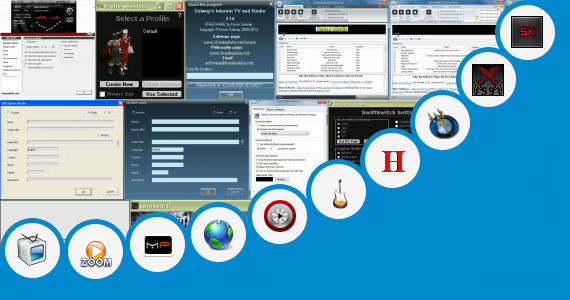 Software collection for Java Online Radio Player