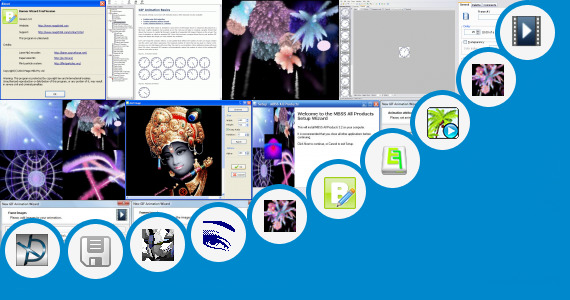 Software collection for Animated Fireworks Pic