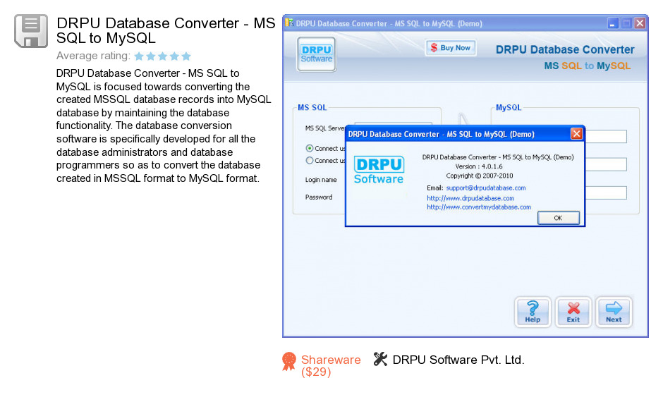 DRPU Database Converter - MS SQL to MySQL