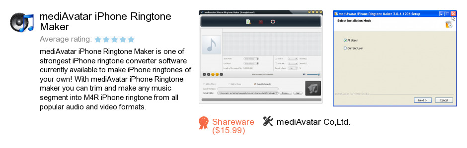 MediAvatar iPhone Ringtone Maker
