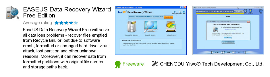 EASEUS Data Recovery Wizard Free Edition