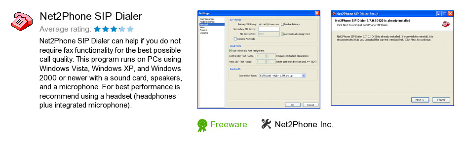 Net2Phone SIP Dialer