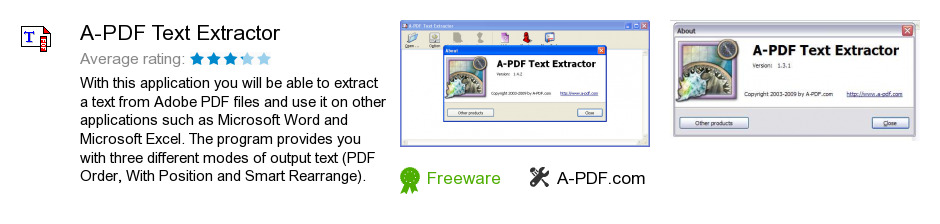 A-PDF Text Extractor