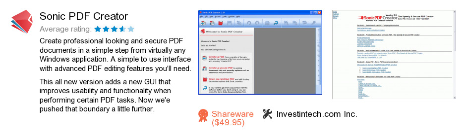 Sonic PDF Creator