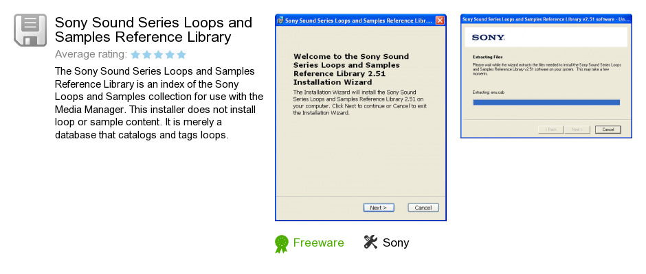 Sony Sound Series Loops and Samples Reference Library
