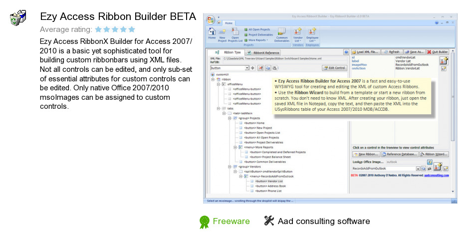 Ezy Access Ribbon Builder BETA