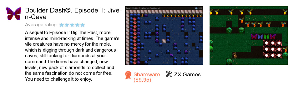Boulder Dash®. Episode II: Jive-n-Cave
