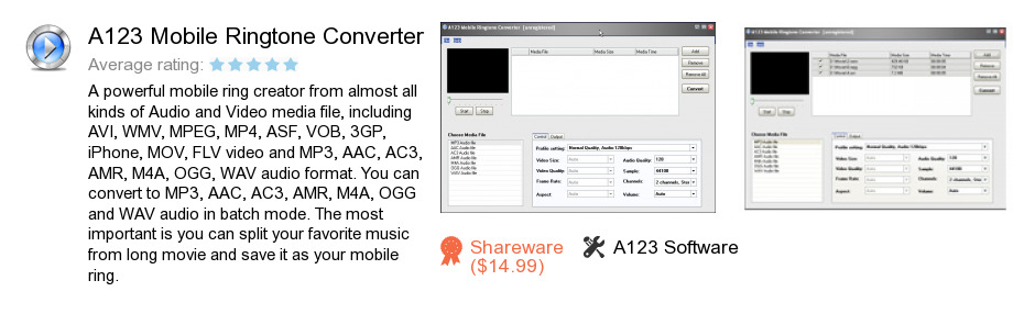 A123 Mobile Ringtone Converter