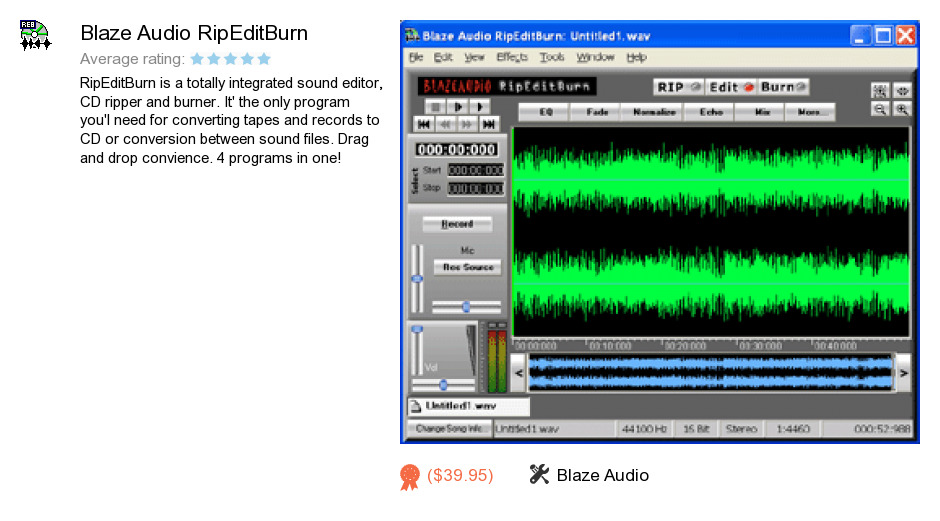 Blaze Audio RipEditBurn
