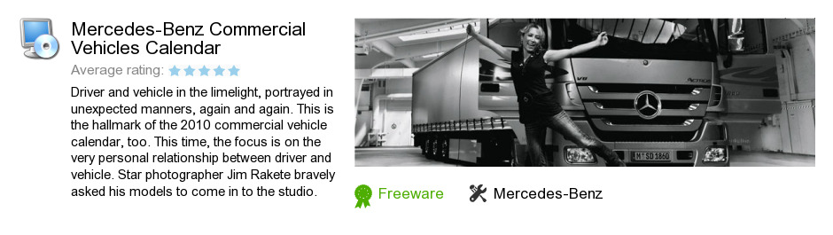 Mercedes-Benz Commercial Vehicles Calendar