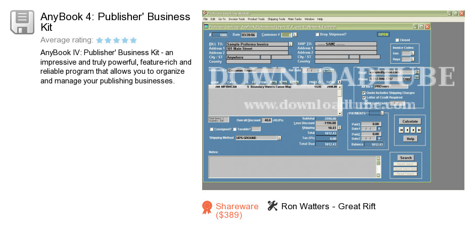 AnyBook 4: Publisher's Business Kit