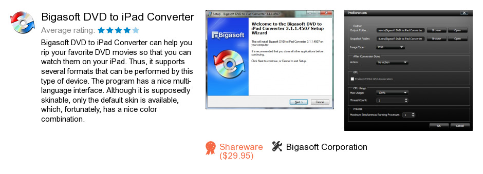 Bigasoft DVD to iPad Converter