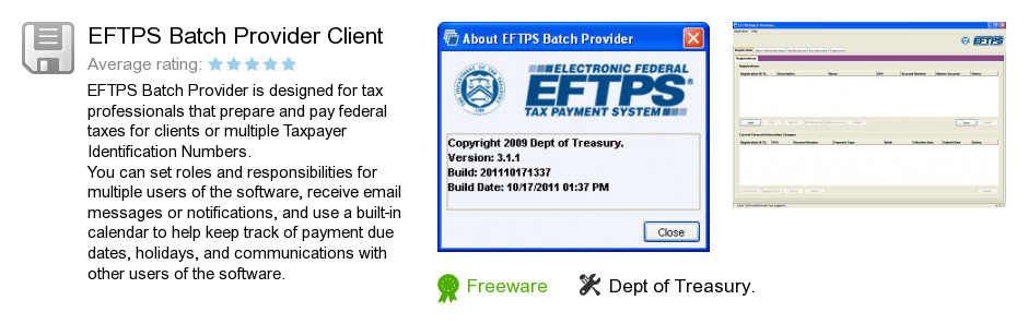 EFTPS Batch Provider Client