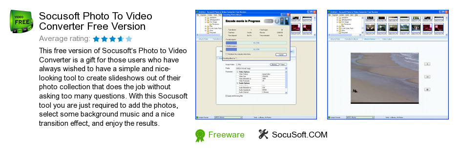 Socusoft Photo To Video Converter Free Version